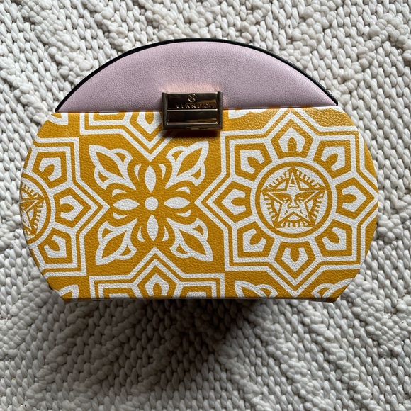 Vlando | Pink Yellow Faux Leather Jewelry Case - Picture 3 of 16